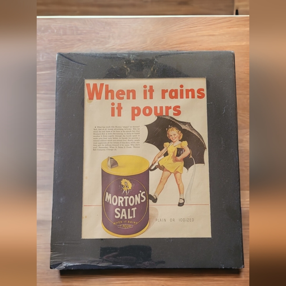 Vintage Morton's Salt Art Print
